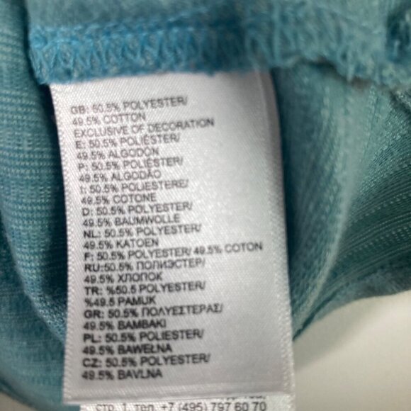 Womens The North Face Short Sleeve Emerine Top Teal M - Picture 7 of 7